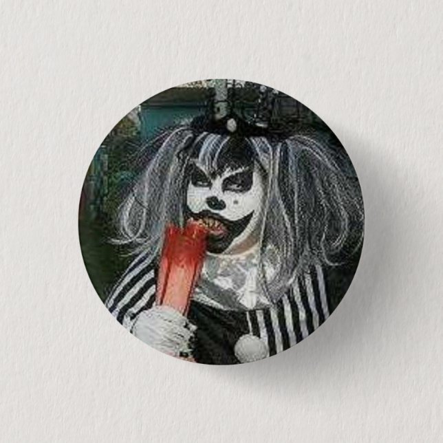 Snack time with Taffy the Klown Pinback Button (Front)