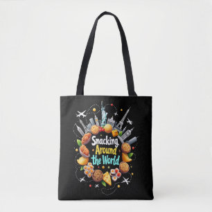 Snacking Around The World Fast Food Travel Travele Tote Bag