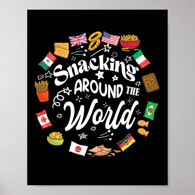 Snacking Around The World Vacation Snacking Showca Poster (Front)