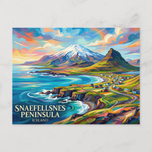 Snaefellsnes Peninsula Iceland Postcard