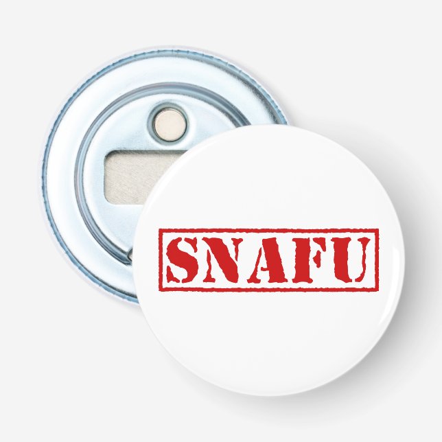 SNAFU BOTTLE OPENER (Front)