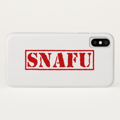 SNAFU iPhone XS CASE