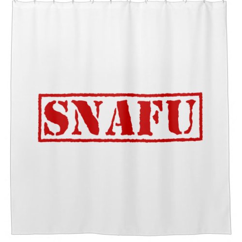 SNAFU SHOWER CURTAIN