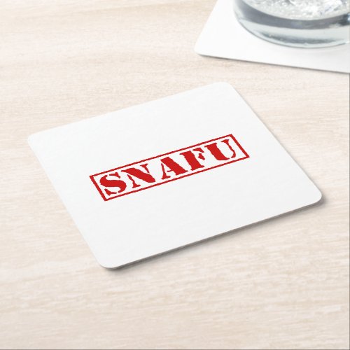 SNAFU SQUARE PAPER COASTER