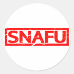 Snafu Stamp Classic Round Sticker