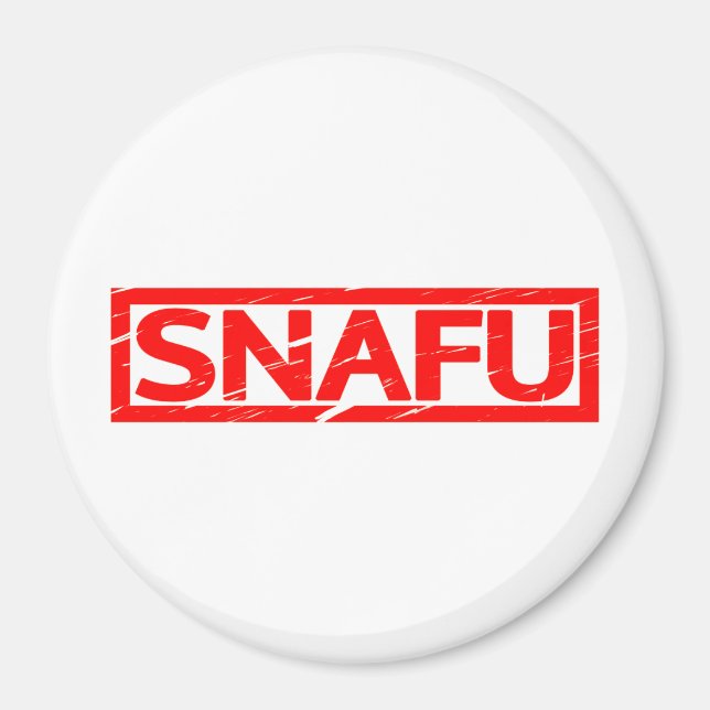 Snafu Stamp Magnet (Front)