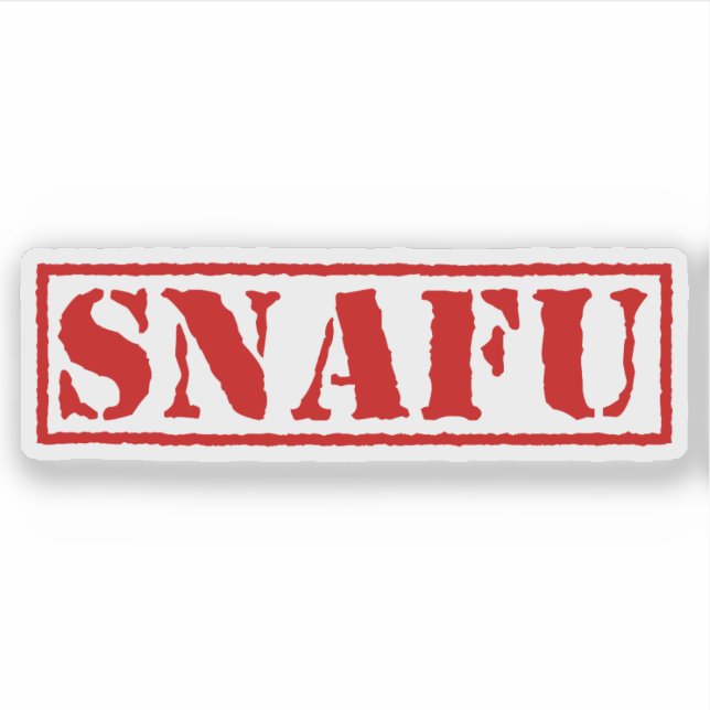 SNAFU STICKER (Front)