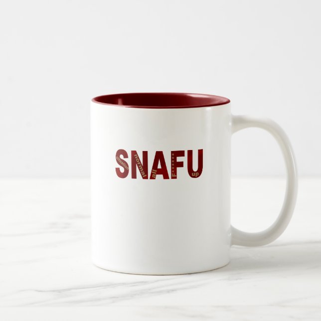 SNAFU Two-Tone COFFEE MUG (Right)
