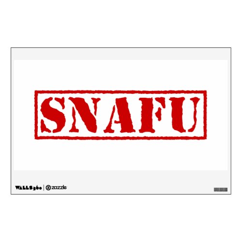 SNAFU WALL DECAL