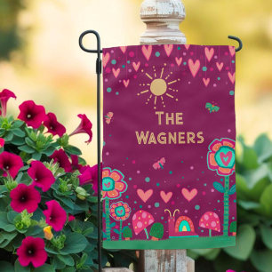 “Snail and Butterflies” Inspirivity Garden Flag