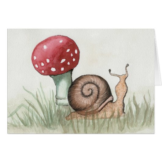 Snail and Mushroom Cards (Front Horizontal)