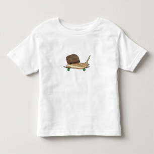Snail as Skater with Skateboard Toddler T-shirt