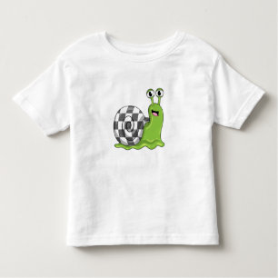 Snail at Chess with Chessboard Toddler T-shirt