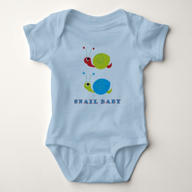 Snail Baby Baby Bodysuit (Front)