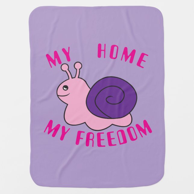 Snail Baby Blanket (Front)