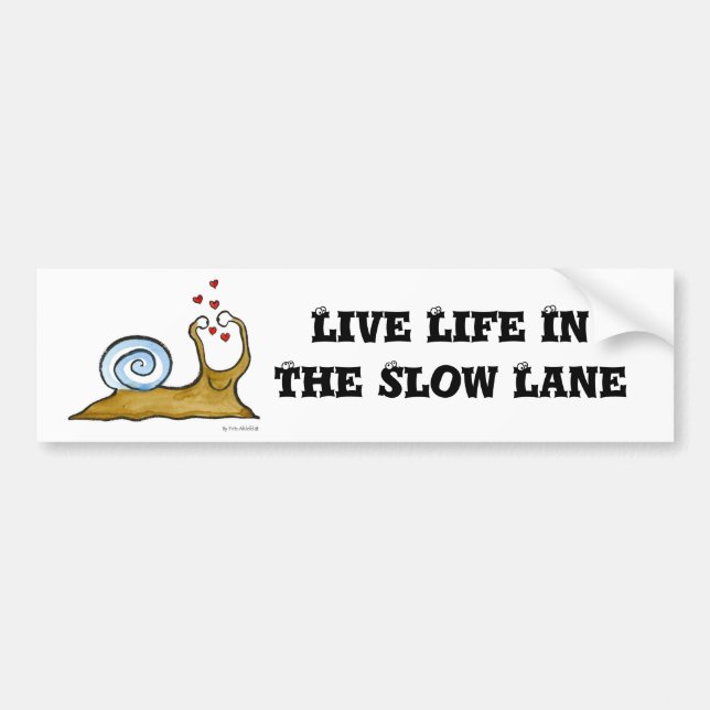 snail bumper sticker (Front)