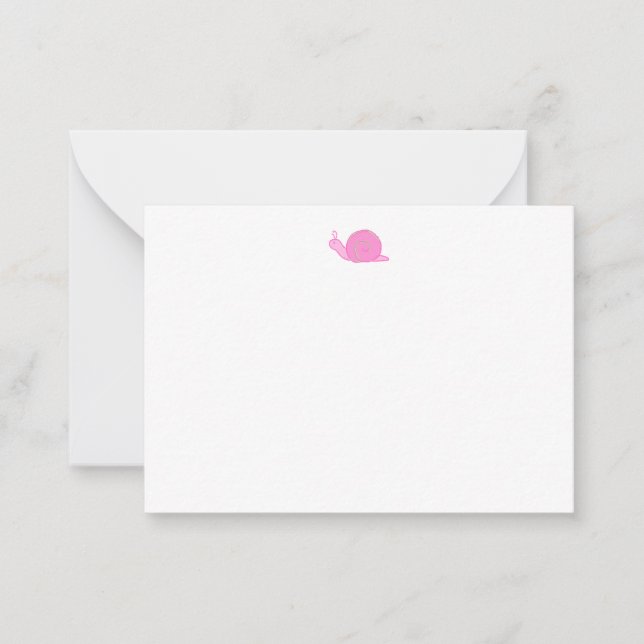 Snail Card | Personal Stationery (Front)