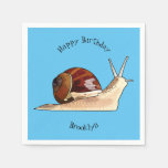 Snail cartoon illustration napkins