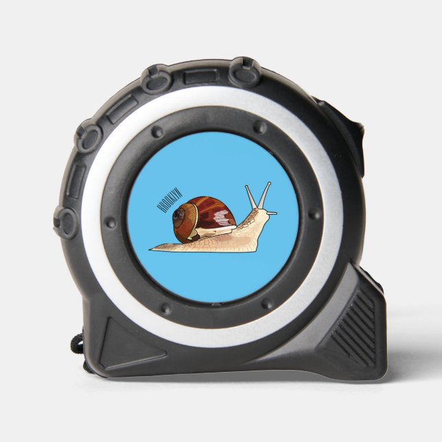 Snail cartoon illustration tape measure (Front)
