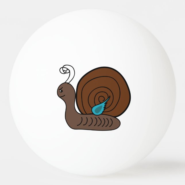 Snail cartoon Ping-Pong ball (Front)