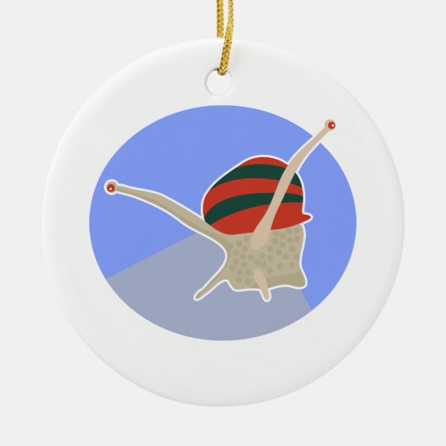 Snail Ceramic Ornament (Front)