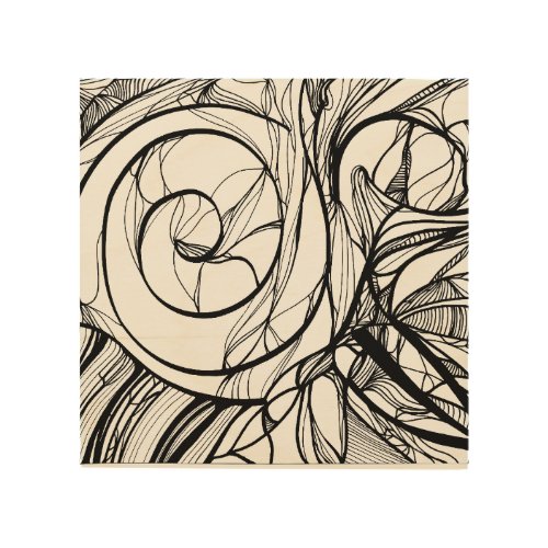 Snail Color Your Own Wood Wall Art abstract craft Wood Wall Art