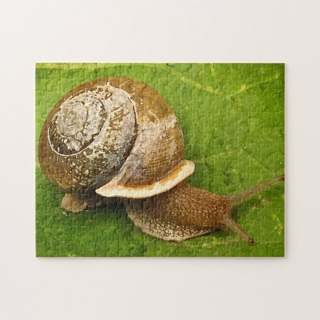 Snail Emerging from Shell Jigsaw Puzzle