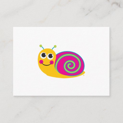Customizable Snail Enclosure Card Business Card