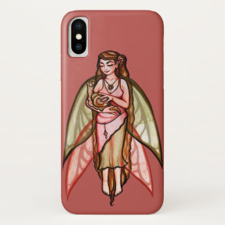 Snail Fairy Cute nature lovers fairies artwork iPhone X Case
