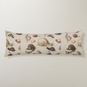 Snail Garden Pet Gastropod Slug Botanical Snails Body Pillow