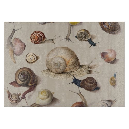 Snail Garden Pet Gastropod Slug Botanical Snails Cutting Board