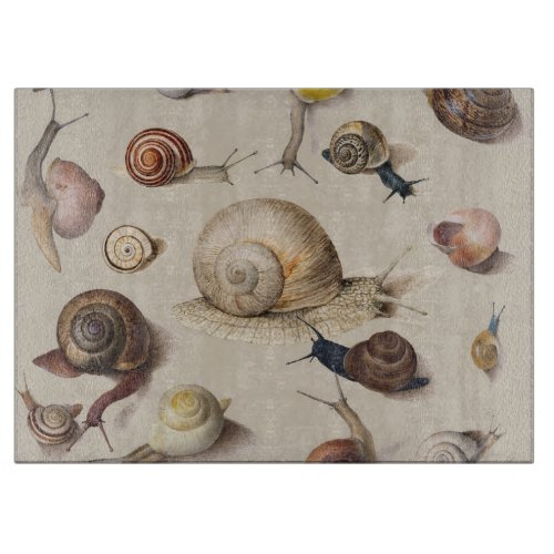 Snail Garden Pet Gastropod Slug Botanical Snails Cutting Board