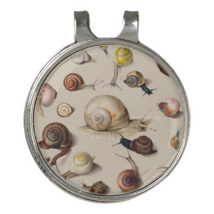 Snail Garden Pet Gastropod Slug Botanical Snails Golf Hat Clip