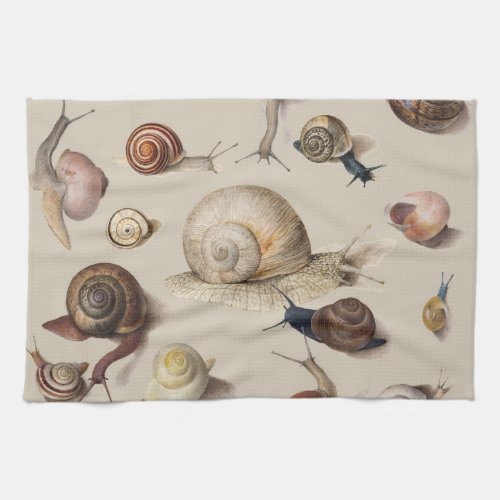 Snail Garden Pet Gastropod Slug Botanical Snails Kitchen Towel