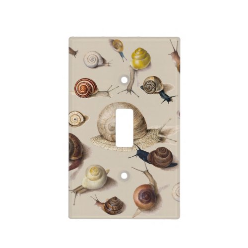 Snail Garden Pet Gastropod Slug Botanical Snails Light Switch Cover