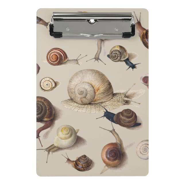 Snail Garden Pet Gastropod Slug Botanical Snails Mini Clipboard (Front)