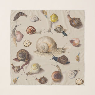 Snail Garden Pet Gastropod Slug Botanical Snails Scarf
