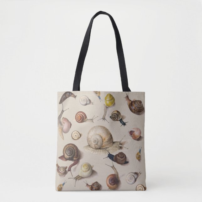 Snail Garden Pet Gastropod Slug Botanical Snails Tote Bag (Front)