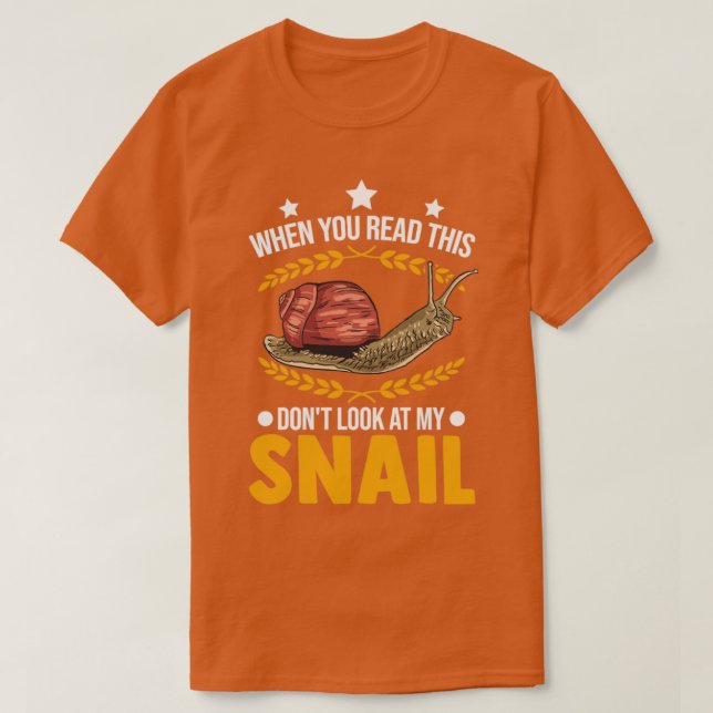 Snail Gift Edible  T-Shirt (Design Front)
