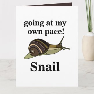 Snail Going At My Own Pace Funny Snail