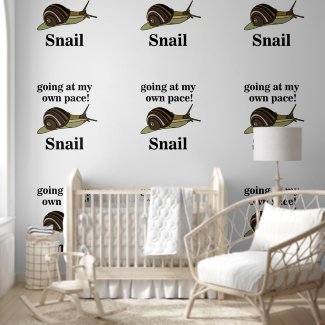 Snail Going At My Own Pace Funny Snail