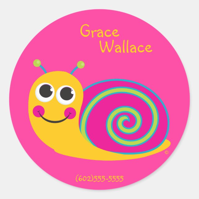 Snail Identification Sticker (Front)