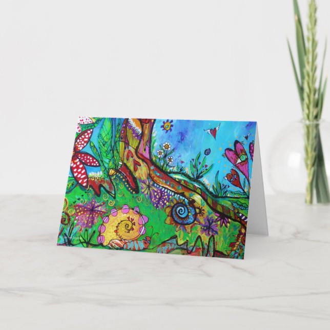 Snail in Wonderland Card (Front)