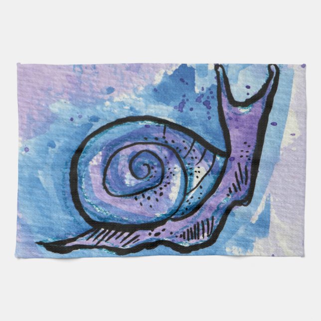 Snail                                              kitchen towel (Horizontal)