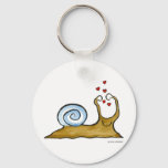 Snail Love Keychain at Zazzle