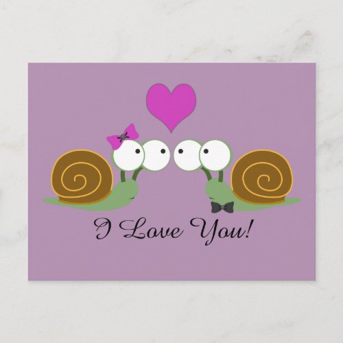 Snail Love Postcard