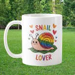 snail lover bright colorful snails cute coffee mug