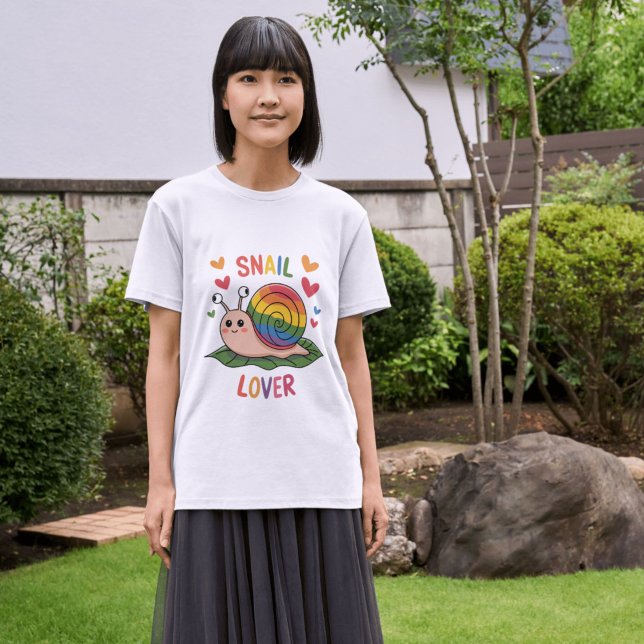 snail lover bright colorful snails cute T-Shirt (Creator Uploaded)