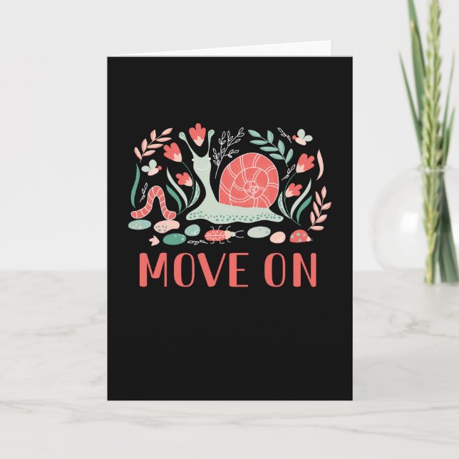 Snail Lover Gifts For Women Slug Pet Snail Owner Card (Front)