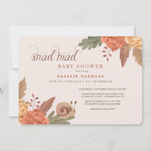 Snail Mail Baby Shower Invitation